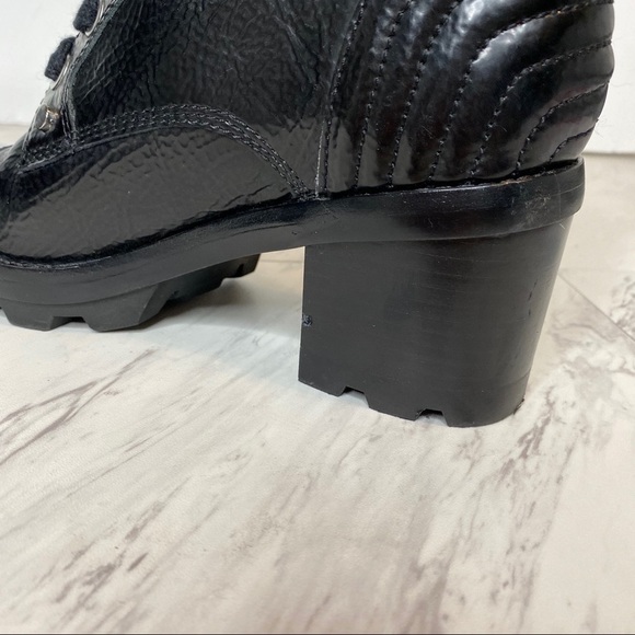 Marc Fisher Wyomi Lace Up Platform Leather Boot 6M - Picture 9 of 14